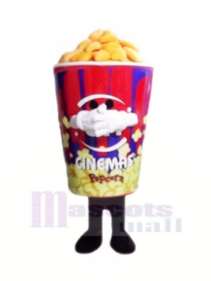 Funny Popcorn Mascot Costume Cartoon 