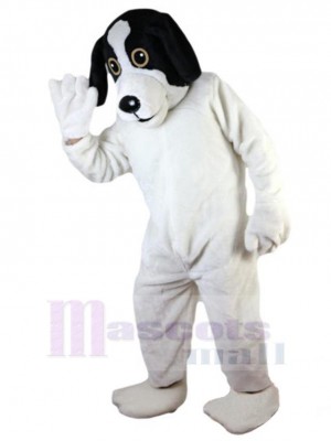 Happy White Dog Mascot Costume Animal Adult