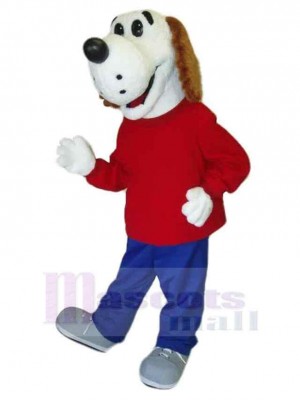 Rescue Dog Mascot Costume Animal in Red Coat