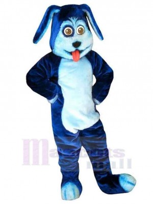 Super Cute Blue Dog Mascot Costume Animal