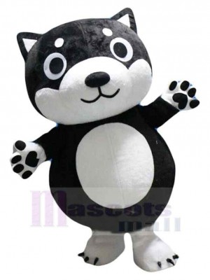 Cartoon Lovely Black Dog Mascot Costume Animal