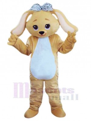 Yellow Puppy Dog Mascot Costume Animal Fancy Dress