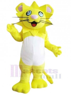 Cartoon Yellow Tiger Mascot Costume Animal