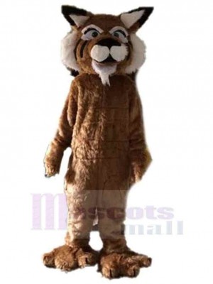 Brown Long Hair Tiger Mascot Costume Animal