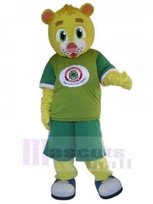 Little Tiger Mascot Costume Animal with Green Eyes