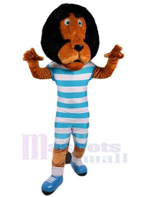Big Head Brown Lion Mascot Costume Animal