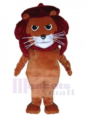 Angry Brown Lion Mascot Costume Animal