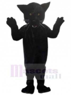 Superb Black Leopard Mascot Costume Animal