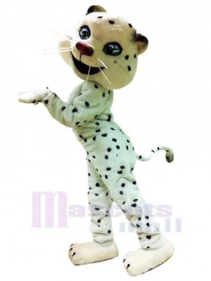 Graceful Snow Leopard Mascot Costume Animal