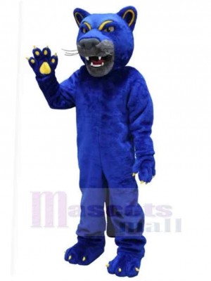 Blue Panther Adult Mascot Costume Animal