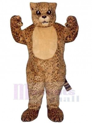 Strapping Brown Leopard Mascot Costume Animal