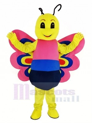 Pink Lightweight Butterfly Mascot Costume Animal