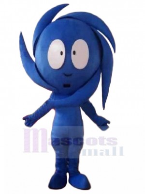 Cute Blue Squall Mascot Costume Tornado