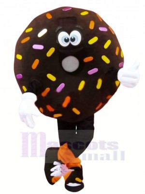 Funny Brown Donut Mascot Costume Cartoon