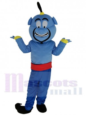 Blue Magic Lamp Elf Mascot Costume Cartoon