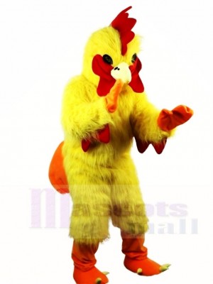 Yellow Chicken Cock Rooster Mascot Costumes Poultry Animal