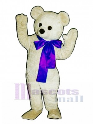 New Beau Bear with Bow Mascot Costume Animal 
