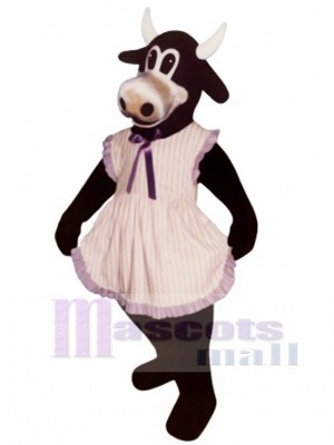 Ms.Buttercup Cattle with Apron Mascot Costume Animal 