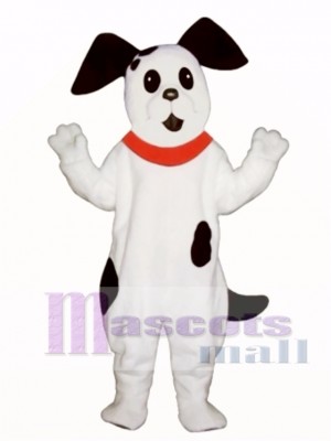 Cute Spot Dog with Collar Mascot Costume Animal