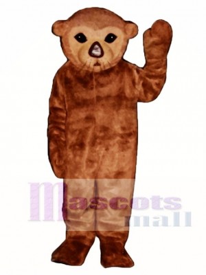 Cute Realistic Sea Otter Mascot Costume Animal