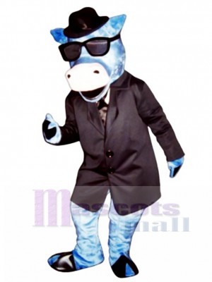 Blues Moo Cattle Mascot Costume Animal 