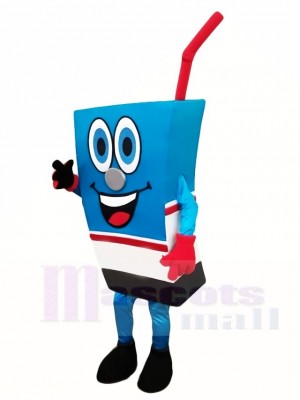 Blue Juice Box Mascot Costumes Drink