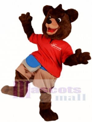 Dark Brown Bear Mascot Costumes Animal