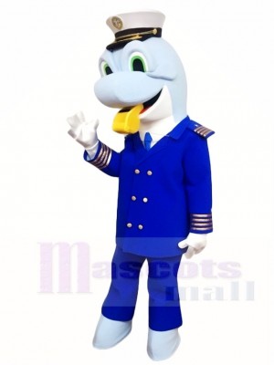 Caption Blue Dolphin Mascot Costumes Sea Ocean