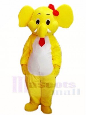 Yellow Elephant Mascot Costumes Animal 