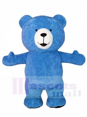 Blue Teddy Bear Mascot Costumes Animal 