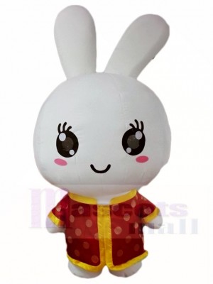 Red Shirt Rabbit Easter Bunny Mascot Costumes Animal