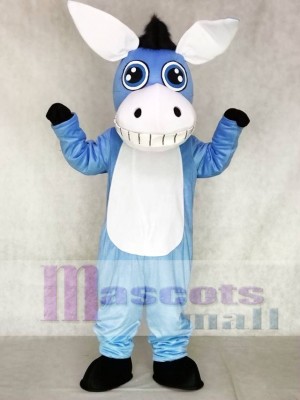 Cute Blue Donkey Mascot Costumes Animal