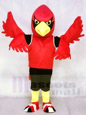 Red Cardinal with Vest Mascot Costumes Bird Animal