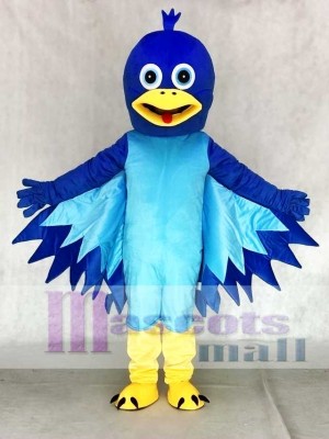 Cartoon Little Blue Bird Mascot Costume