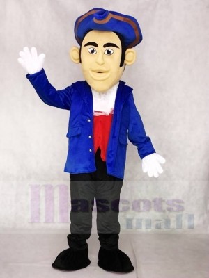 Blue Hat Patriot Mascot Costumes People