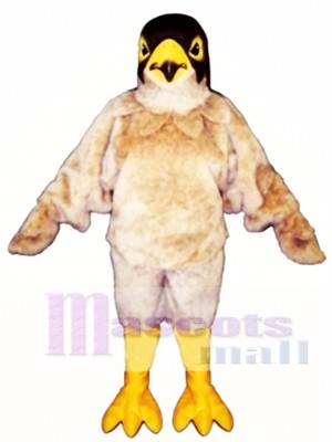 Cute Tan Eagle Mascot Costume