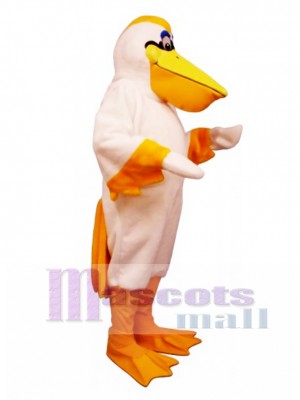 Cute Peter Pelican Mascot Costume Bird