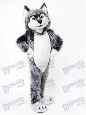 Gray Wolf Mascot Costume Animal 