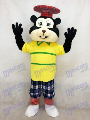 New Golfing Gopher in Yellow Shirt Mascot Costume