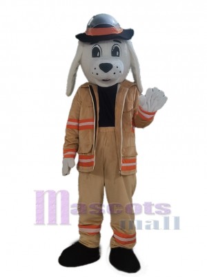 Cute Brown Sparky the Fire Dog Mascot Costume Animal