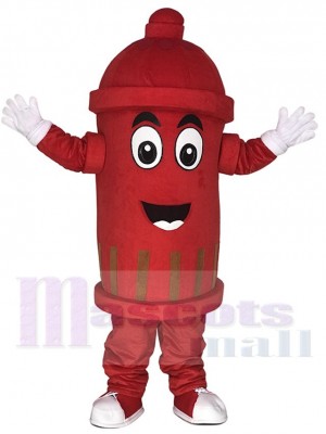 Red Public Utilities Fire Hydrant Mascot Costumes