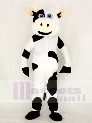 Realistic Cute Cow Mascot Costume School 