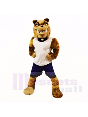 Sport Bull Dog with White Shirt Mascot Costumes Adult