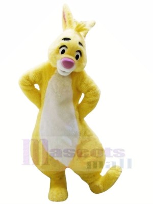 Yellow Rabbit with Big Eyes Mascot Costumes Animal