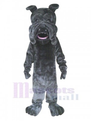 Black SharPei Mascot Dog Costume