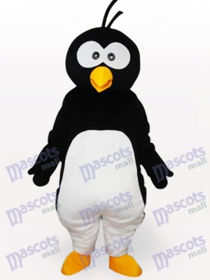 Black Penguin Short Plush Adult Mascot Costume