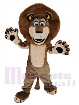 Cute Alex The Lion Mascot Costume Animal