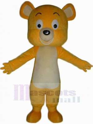 Cartoon Yellow Bear Mascot Costume For Adults Mascot Heads