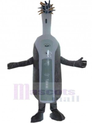 Gray Toothbrush Mascot Costume