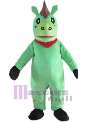 Green Horse Mascot Costume Animal